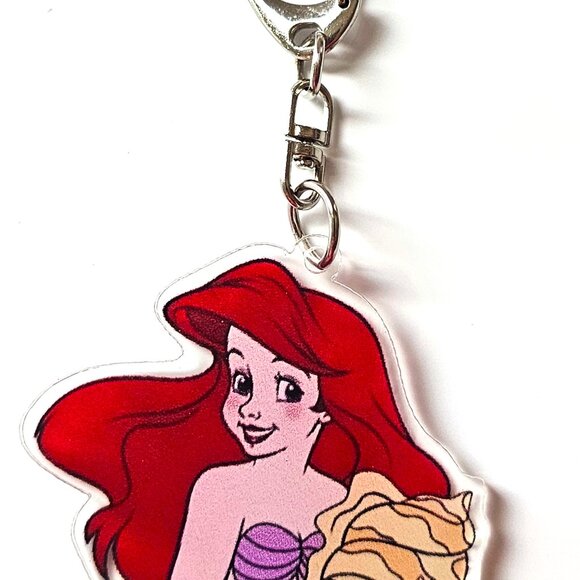 Disney, The Little Mermaid Keychain, Ariel, Acrylic, Bag, Backpack, Purse Charm - Picture 1 of 2